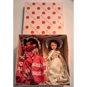 Vintage Nancy Ann Garden Series Poppy Dolls In Original Box